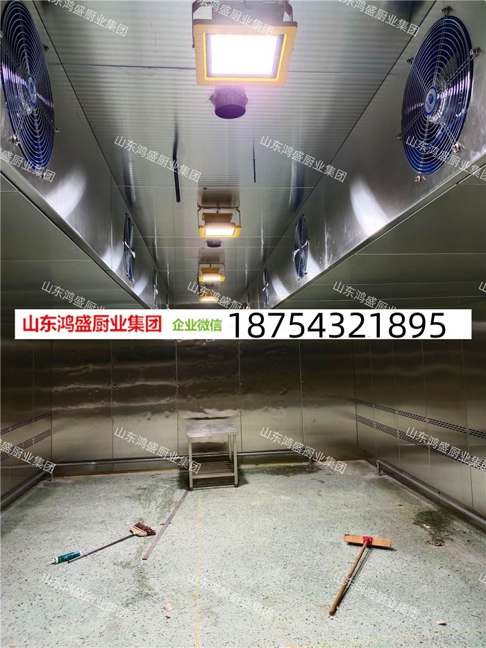 大型醒發(fā)房，大型醒發(fā)室安裝現(xiàn)場(chǎng)，全自動(dòng)不銹鋼聚氨酯醒發(fā)房，大型饅頭包子醒發(fā)箱